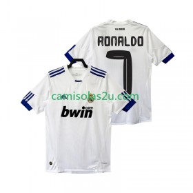 Camisolas de futebol Real Madrid Cristiano Ronaldo 7 2010 2011 Retro Equipamento Principal Manga Curta